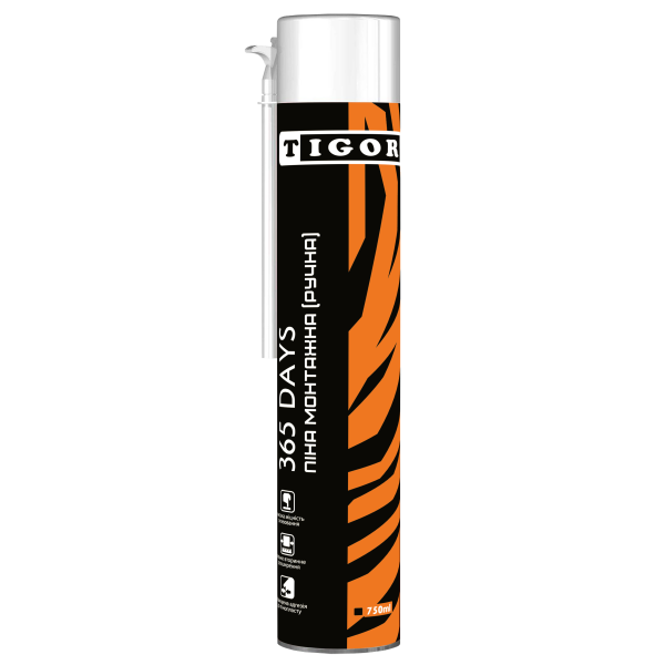 Піна монтажна для ручного використання, 365, TIGOR, 750мл.